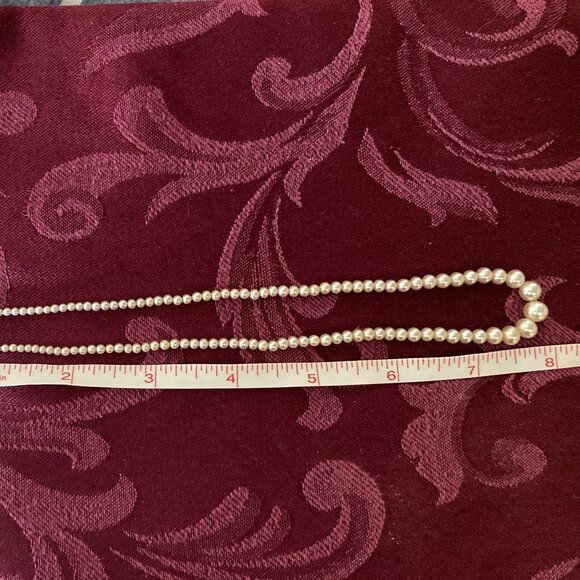 Vintage Graduated Faux Pearl Choker/Collar Necklace - Picture 4 of 6